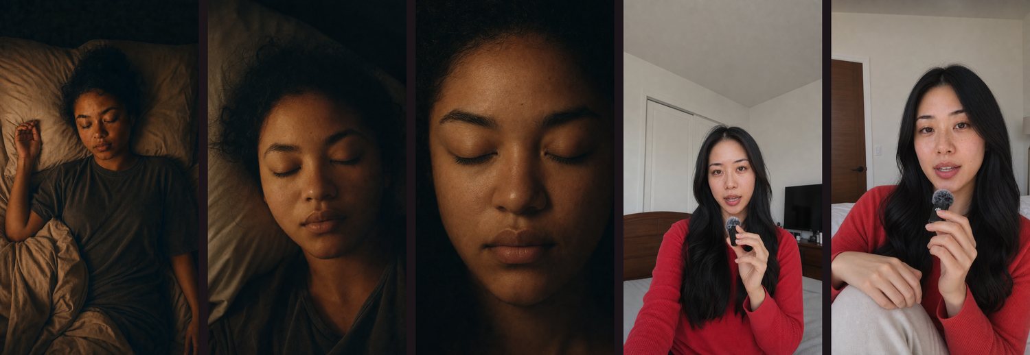 Approved stills from both ads
